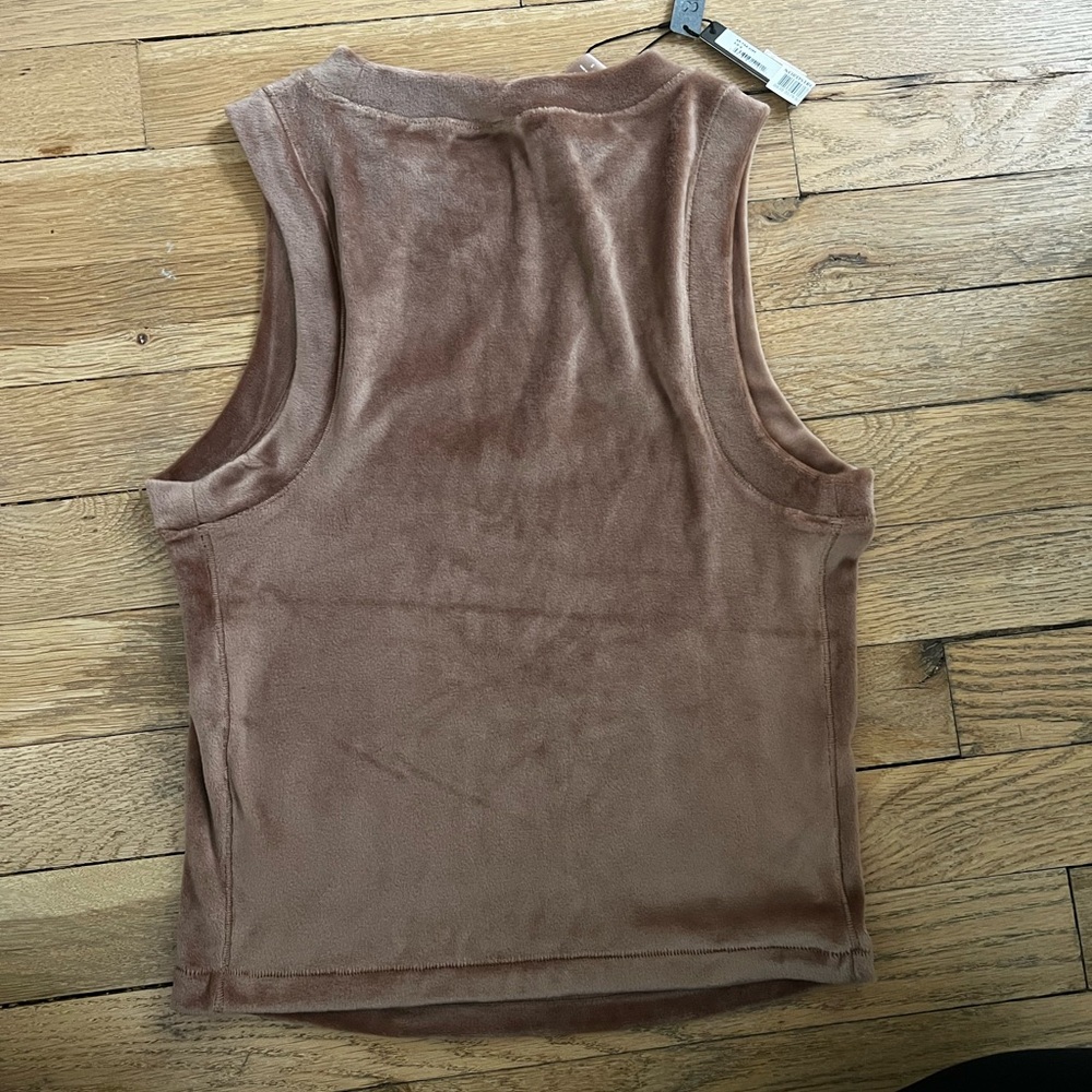 SKIMS Brown Velvet Sleeveless Top - Picture 2 of 3